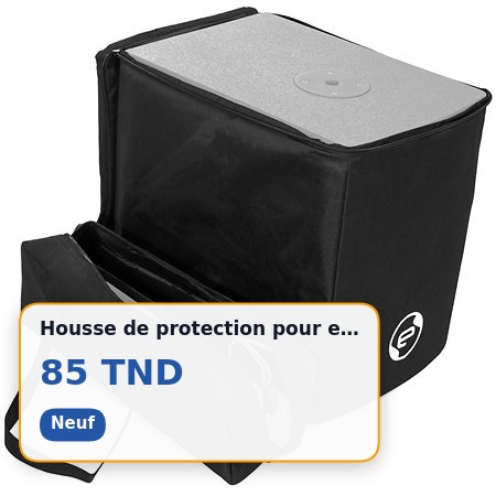 Housse de protection pour enceinte audio avec sacoche accessoires